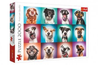 Obrázek z Puzzle Legrační psí portréty II 2000 dílků  